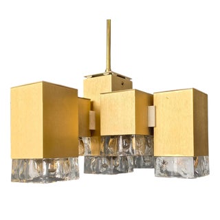 Vintage Cubic Pendant Light by Gaetano Sciolari, 1970s For Sale