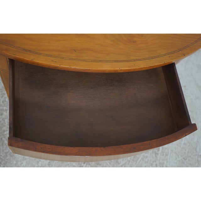 1960s 1960s English Satinwood Adams Style 1 Drawer Console Table For Sale - Image 5 of 16