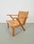 Dutch Modernist Brutalist Wooden Armchair with Rush Seat, 1940s For Sale - Image 9 of 12