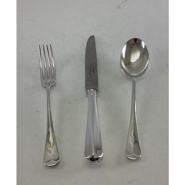 1980s Silver Dessert/Salad Fork, Rattail. For Sale - Image 9 of 12