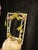 Mid-Century Modern Italian Faux Bamboo and Floral Metal Wall Mirror, 1970s, in Very Good conditions. Designed 1970 to 1979