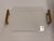 Reprotique Georgian Style Acrylic Tray + Reeded Brass Handles For Sale - Image 11 of 12