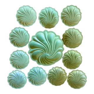 Arthur Percy Designed Swedish Plate Set by Gelfe, C. 1940's For Sale