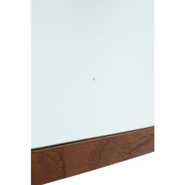 Mid-Century Danish Teak Wall Mirror, 1960s For Sale - Image 4 of 9