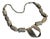 1970s Chunky Brutalist Beaded Silver Tone Necklace For Sale