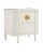 Currey & Company Briallen White Nightstand For Sale