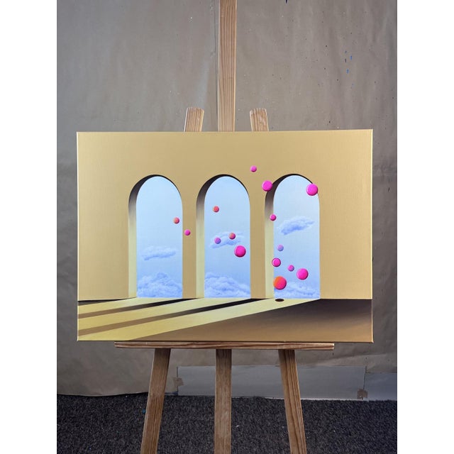 Early 21st Century Marta Rynkiewicz, Composition No 7: The Gate, Acrylic on Canvas, 2025 For Sale - Image 5 of 6