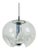 Transparent Glass Pendant Lamp by Koch & Lowy for Peill and Putzler, 1960s For Sale