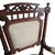 Wood Empire Style Damask Armchairs, 1890s, Set of 2 For Sale - Image 7 of 13