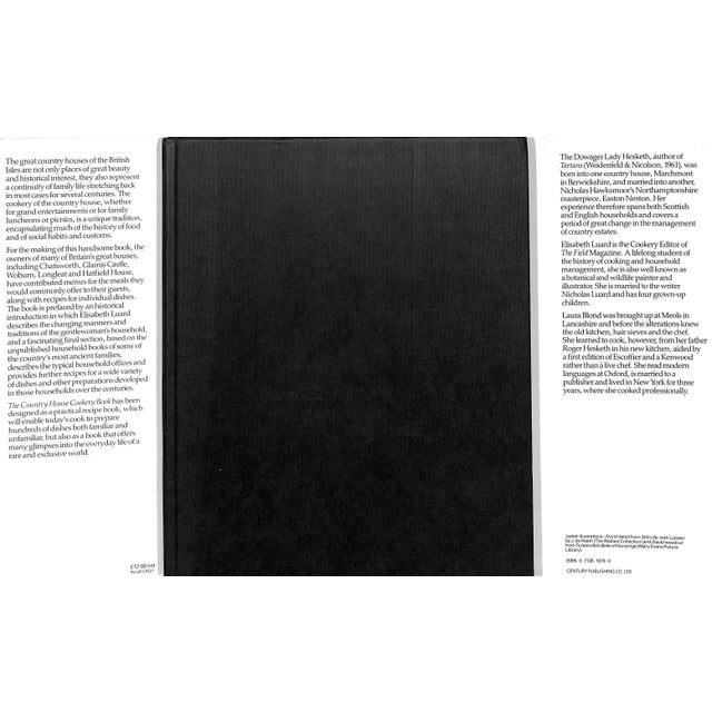 Traditional "The Country House Cookery Book" 1985 Hesketh, Christian, Luard, Elisabeth & Blond, Laura For Sale - Image 3 of 12