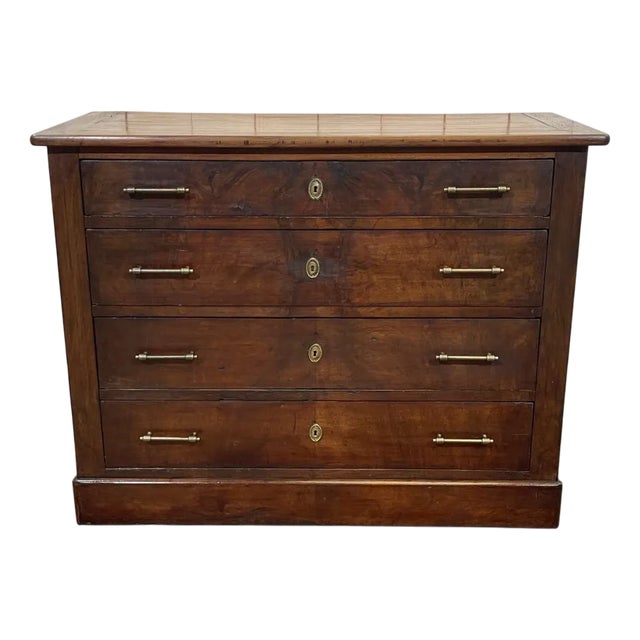 Late 19th Century Walnut Chest of Drawers For Sale