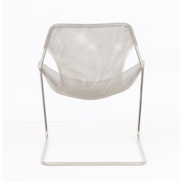 Metal Objekto Paulistano Mesh Stainless Steel Armchair For Sale - Image 7 of 8