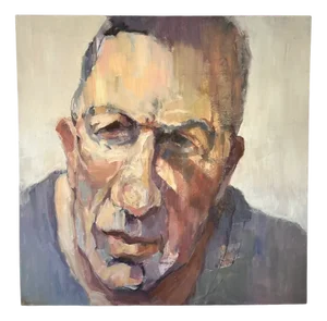 Peter Bowen, Jan Vink Portrait, 2000s, Large Oil on Canvas