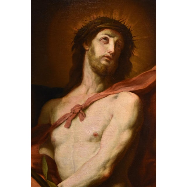 Baroque Workshop of Valerio Castello, Ecce Homo, 1650, Oil on Canvas, Framed For Sale - Image 3 of 17