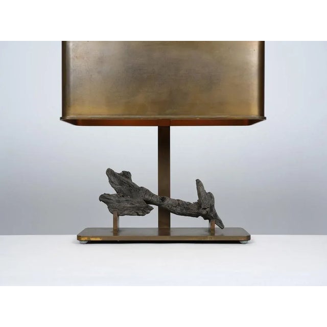 1970s French Brass Table Lamp, 1970s For Sale - Image 5 of 9