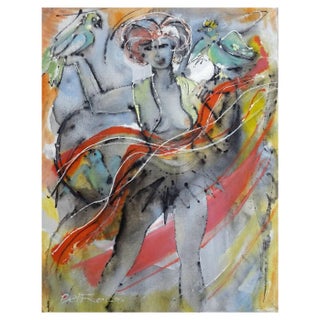 Rolands Beitners, Dance, 1996, Oil on Canvas For Sale