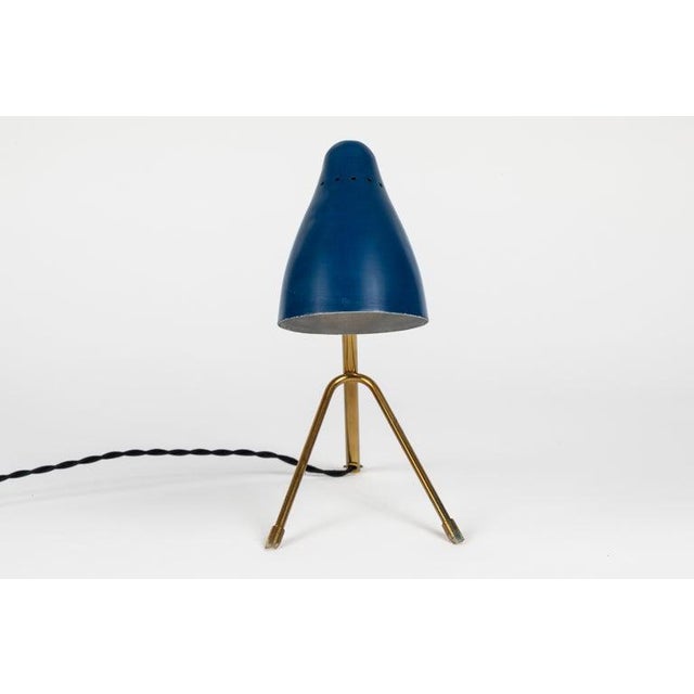 Blue 1950s Giuseppe Ostuni Wall or Ceiling Lamp for O-Luce For Sale - Image 8 of 13