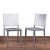 A stacking Hudson Chair in brushed aluminum by Philippe Starck for Emeco. Multiple available. 17 ¾ inches wide by 20 ½...