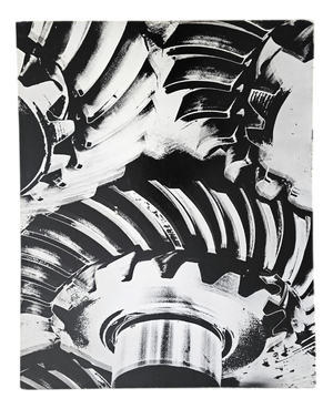 Barite Photos of a Gearbox on Board by Hugo Liebe, 1960s, Set of 6
