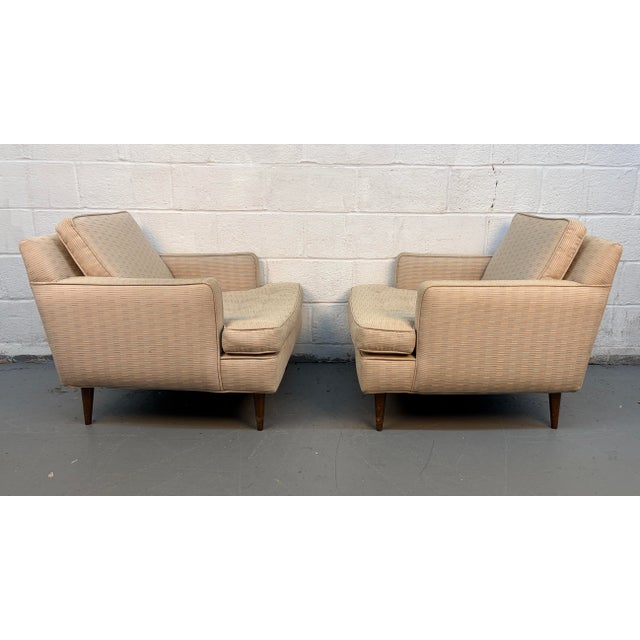 Mid-Century Modern Mid-Century Modern Tufted Slipper Lounge Chairs For Sale - Image 3 of 10