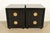 Karpen of California Mid-Century Modern Hollywood Regency Black Lacquered Nightstands | Circa 1950s For Sale - Image 15 of 15