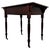 Early 20th Century Antique English Mahogany Writing Table with Green Leather Top For Sale - Image 6 of 12