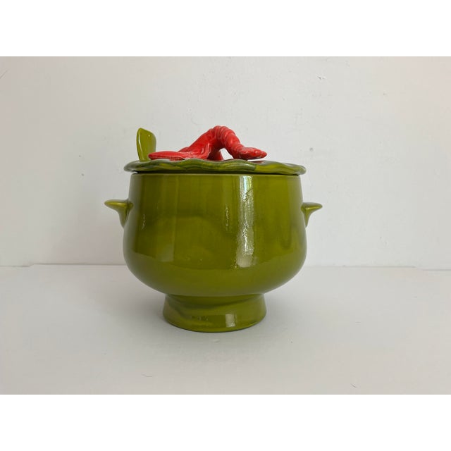Nautical Ceramic Lobster Tureen by California Pottery For Sale - Image 3 of 10