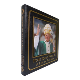 2000s Easton Press Leather Illustrated Quarto, Verlhac Dherbier's Pope John Paul Ii: A Life in Pictures - 1 Book For Sale
