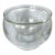 1980s Double-Walled Glass Seafood & Caviar Bowls | Shrimp Cocktail, Dessert & Entertaining Serveware - Set of 6 For Sale