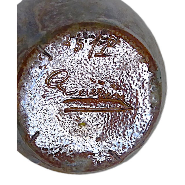 Brown Art Deco Period Gres Stoneware Vase Satin Finish by Roger Guérin , Belgium 1930s For Sale - Image 8 of 9