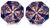 Pair of Meiji Period Fukagawa Octagonal Swirling Phoenix Motif Plates Each one with Fukagawa Studio Cypher A hard-to-find...
