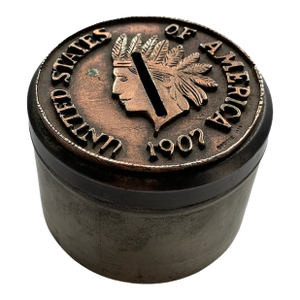 1907 United States of America Indian Head Penny Coin Bank