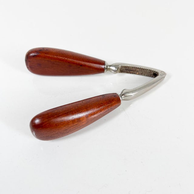 1960s Modern Bar Tool Nutcracker Fat Teak Wood Handle For Sale - Image 9 of 9