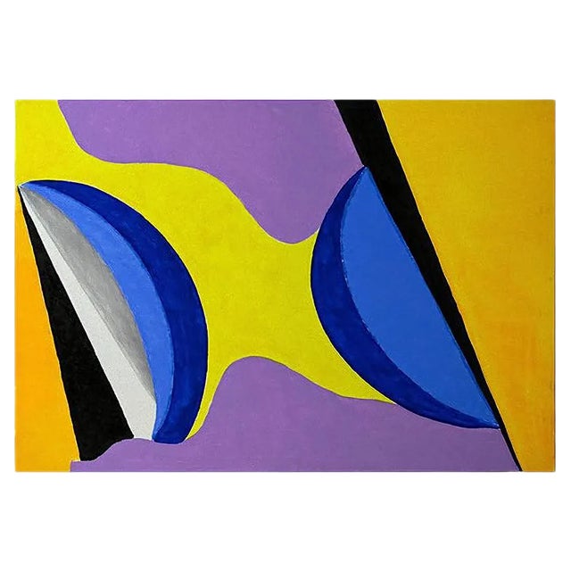 Giorgio Lo Fermo, Colored Shapes, 2020, Original Oil on Canvas For Sale