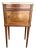Louis XVI Bedside Table in Marble and Ceramic For Sale