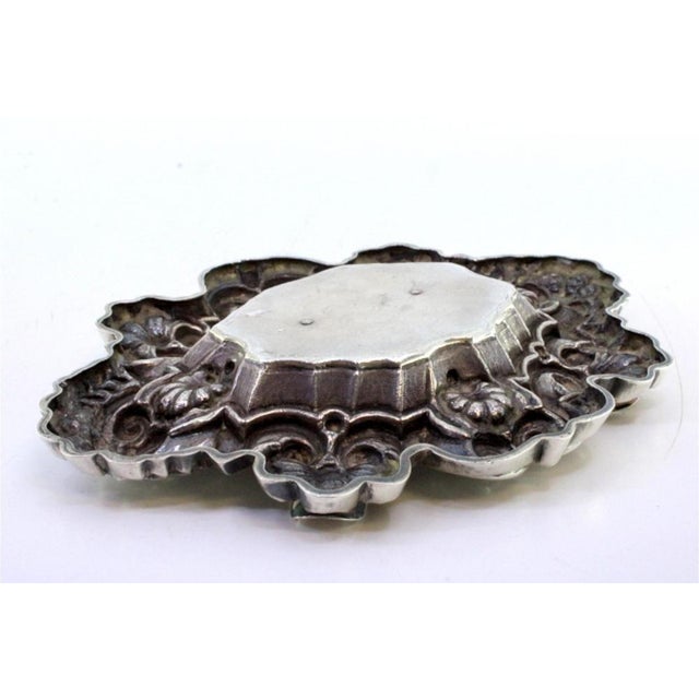 Silver Shell-Shaped Ashtray with Reliefs For Sale - Image 6 of 7