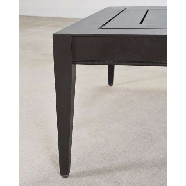 McKinnon + Harris Wyatt Square Aluminum Garden Coffee Table For Sale - Image 9 of 11