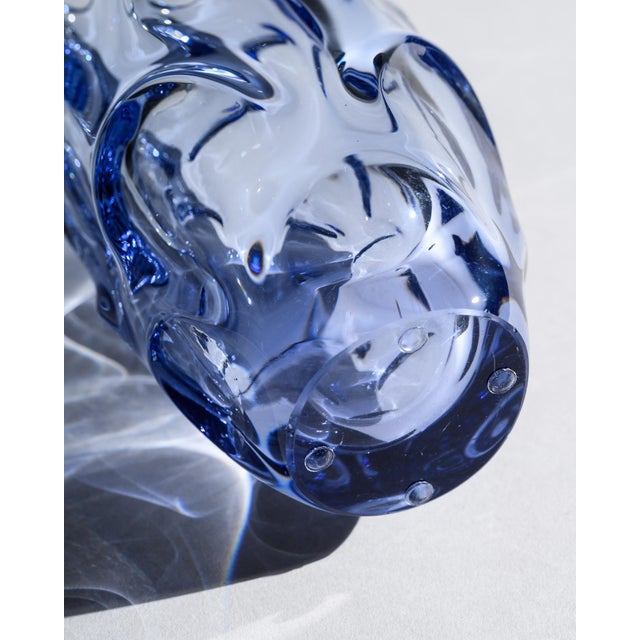 Lilac and Blue Glass Vases attributed to Jan Beranek for Skrdlovice, 1960, Set of 2 For Sale - Image 18 of 18