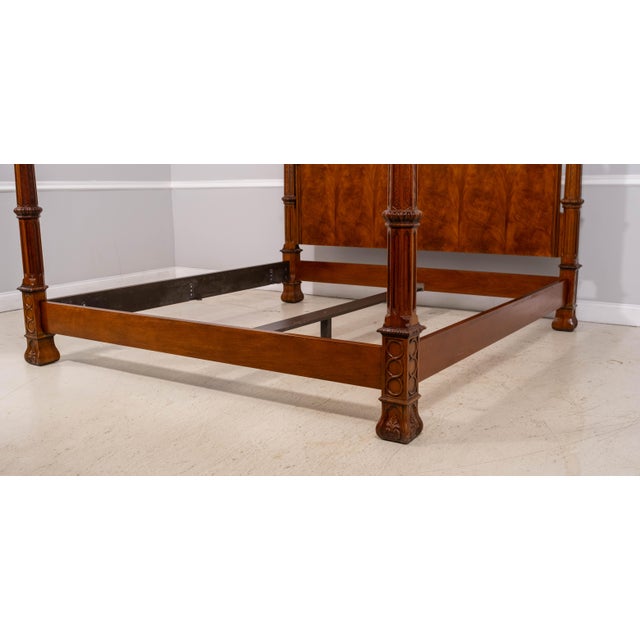 Baker Mahogany King Size Tall Poster Bed For Sale - Image 12 of 18