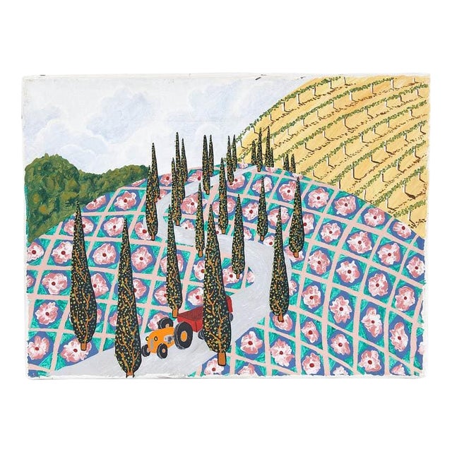 Giovanni Scarparo, Beauty of the Tuscan Countryside, Oil on Canvas For Sale