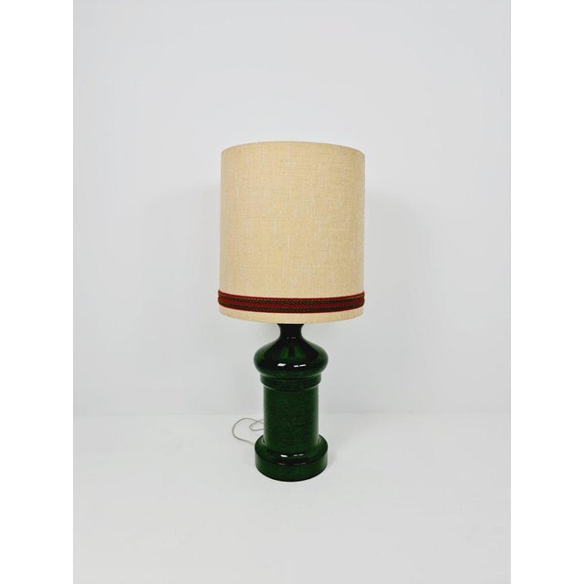 Large German Table Lamp with Ceramic Base, 1960s For Sale - Image 10 of 10