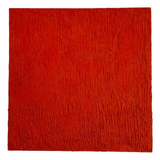Bobby.J, Orange Is the New White, Acrylic on Concrete and Canvas For Sale