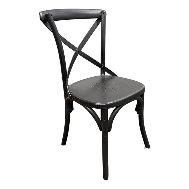 Restoration Hardware Metal Madeleine Side Chair For Sale