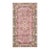 1970s Vintage Turkish Handmade Wool Cotton Pink Area Rug For Sale