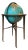 Globe in Rolling Stand with Brass Hardware For Sale