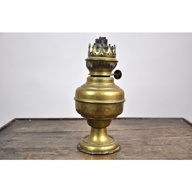 Antique French Bronze Oil Lamp Early 1920's Chairish