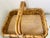 French French Antique Wicker Market Boulangerie Tray or Flower Basket For Sale - Image 3 of 4