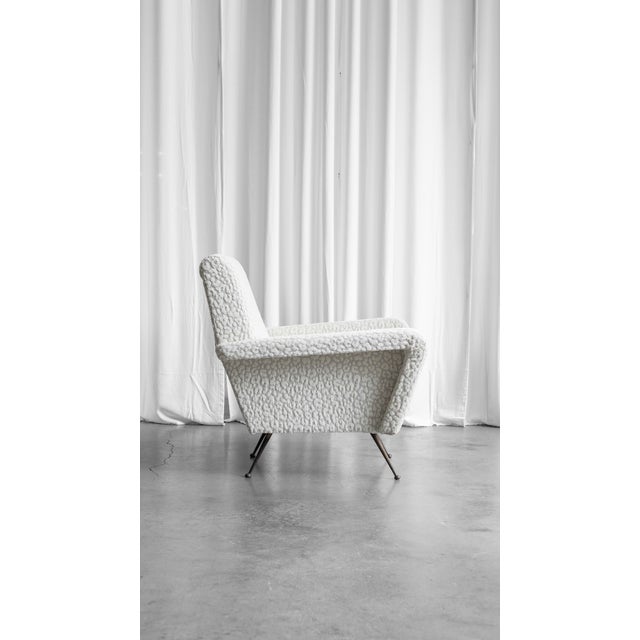 Mid-Century Modern Leopard Armchair with Brass Legs, 1950s For Sale - Image 10 of 15