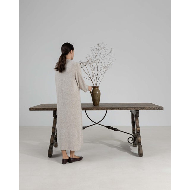 A table whose natural weathered oak gives it real character at first glance. The piece dates to 20th Century, sourced from...