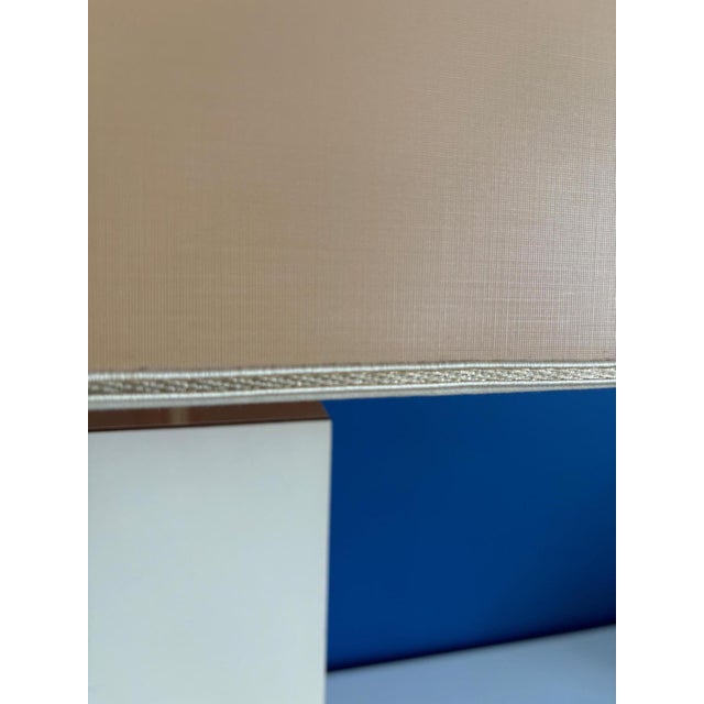 Beige and Gold Design Buffet Table Lamp in the style of Jean Claude Mahey, 1990s For Sale - Image 4 of 9